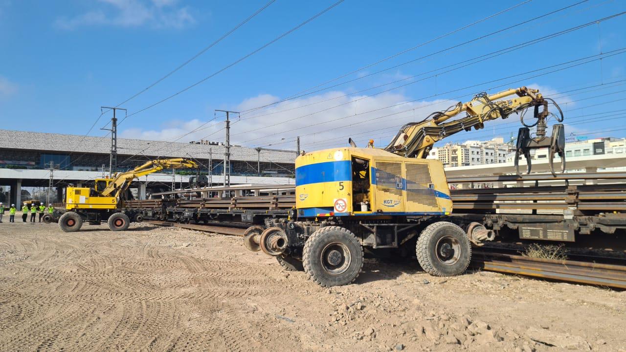 Réhabilitation voies réseau ferré national